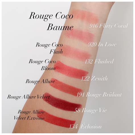 chanel cocoflash|Chanel coco baume color chart.